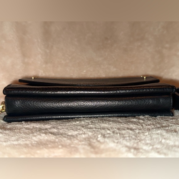 🖤 Aimee Kestenberg Delancey Leather Gold Chain Wallet Crossbody Bag in Black EUC - Picture 7 of 16